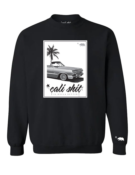 CS Cruisin Droptop Crewneck (Black)