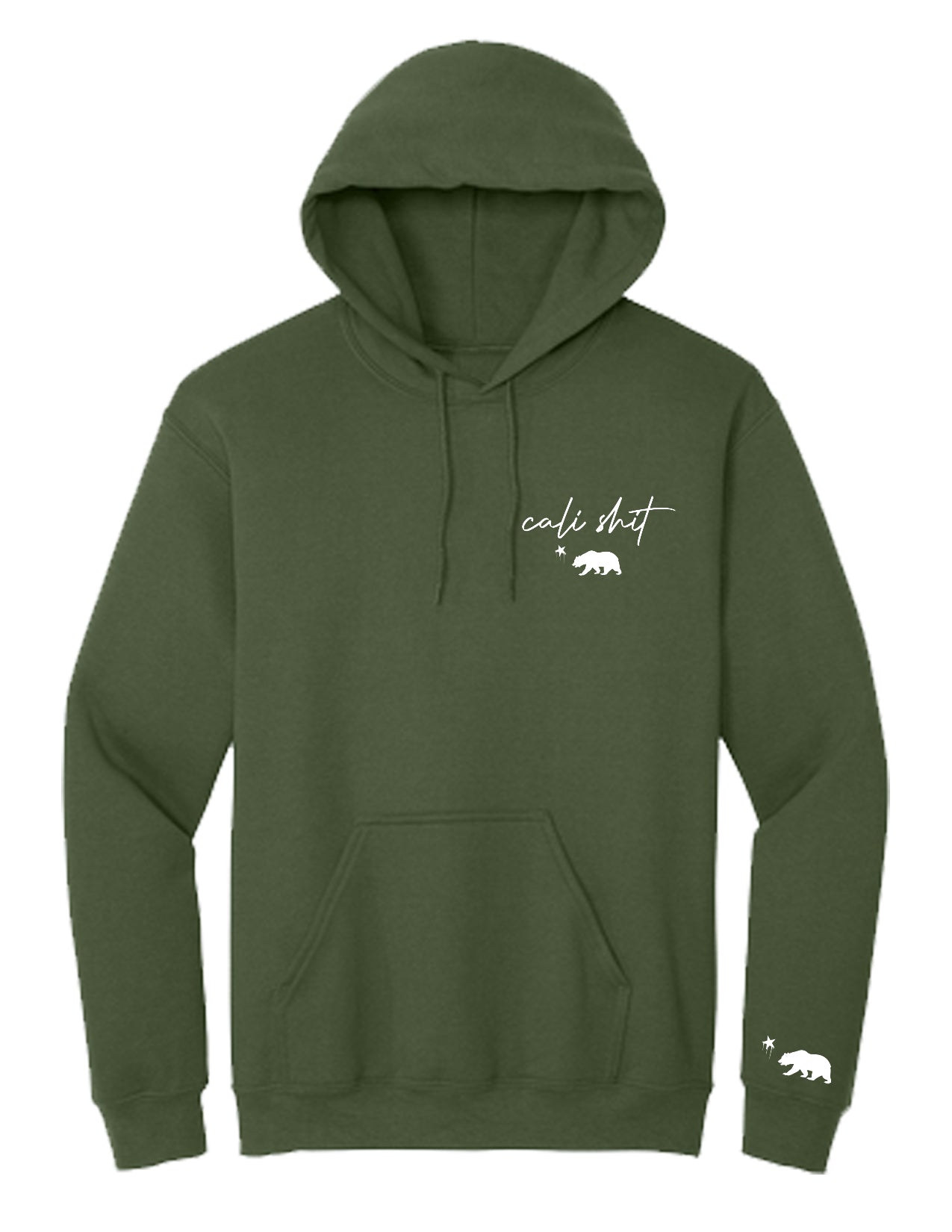 CS Left Chest Script Hoodie (Military Green)