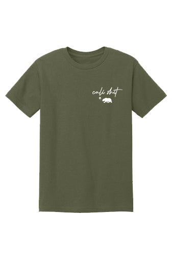 CS Left Chest Script Tee (Military Green)