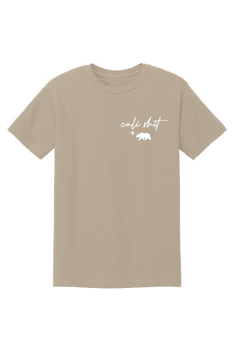 CS Left Chest Script Tee (Sand)