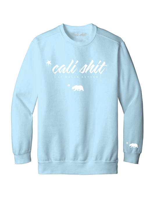 Cali Shit Crewneck (Baby Blue)