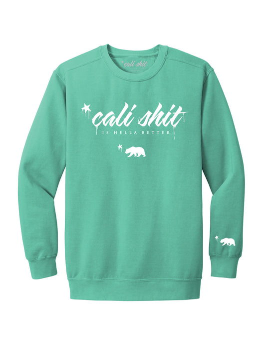 Cali Shit Crewneck (Mint)