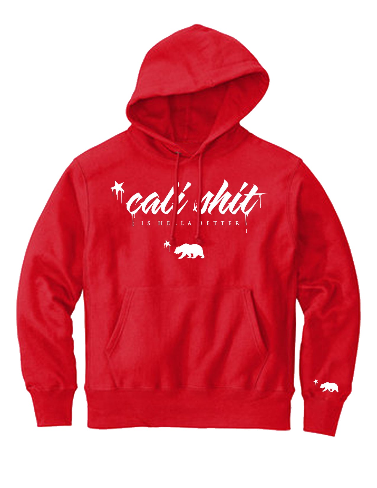 Cali Shit Logo Hoodie (Red)