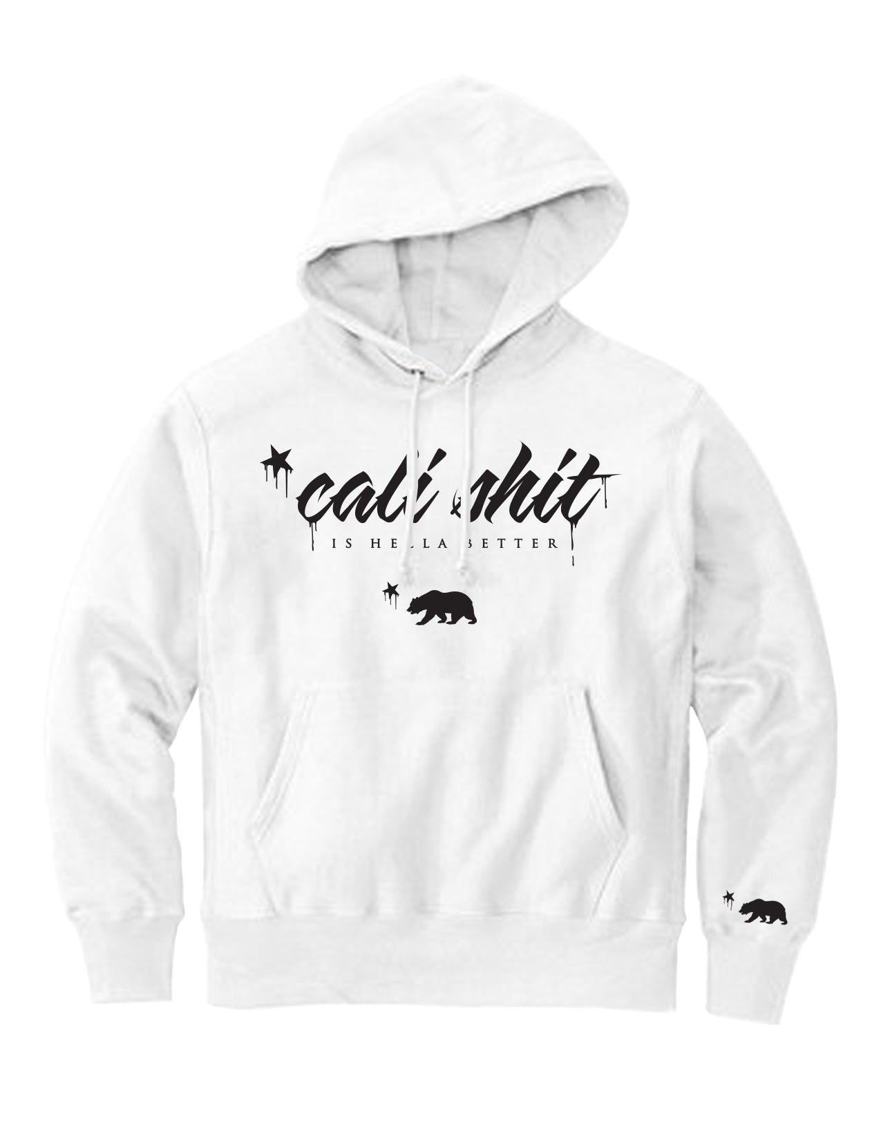 Cali Shit Logo Hoodie (White)