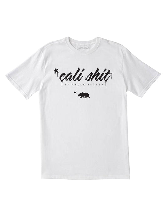 Cali Shit Logo Tee (White)