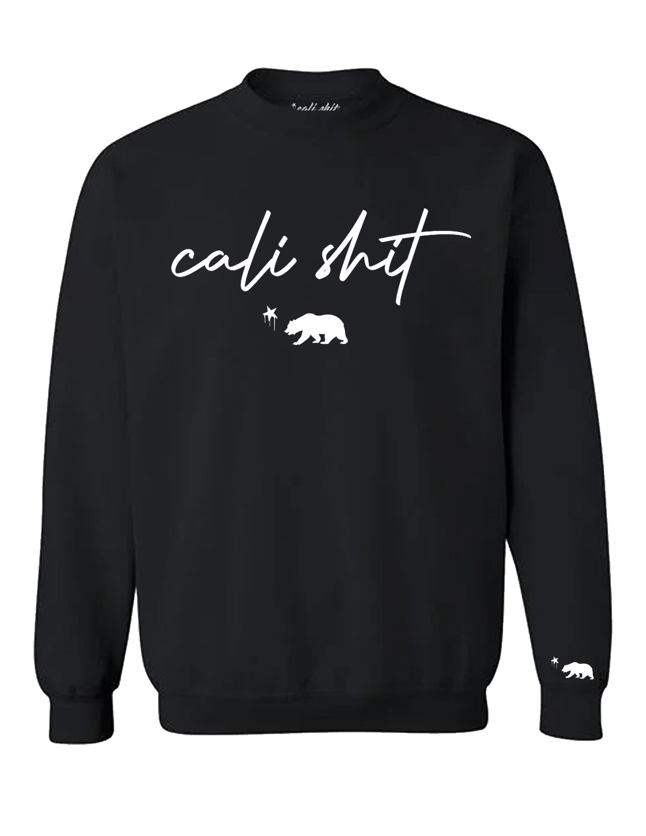 Cali Shit Script Crewneck (Black)