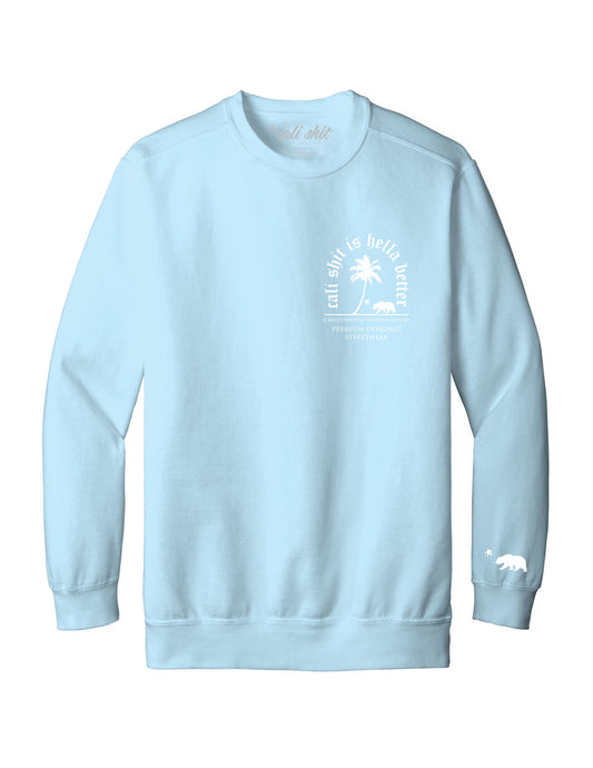 Old English Arch Crewneck (Baby Blue)