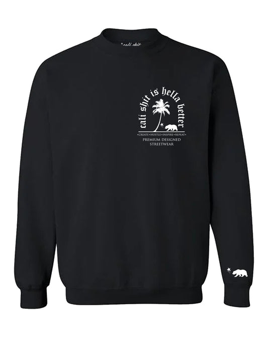 Old English Arch Crewneck (Black)